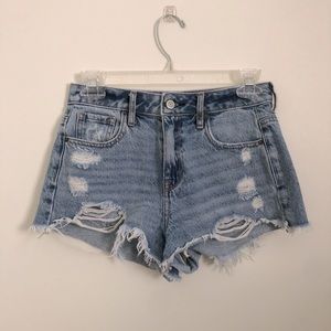 PacSun high rise festival denim shorts